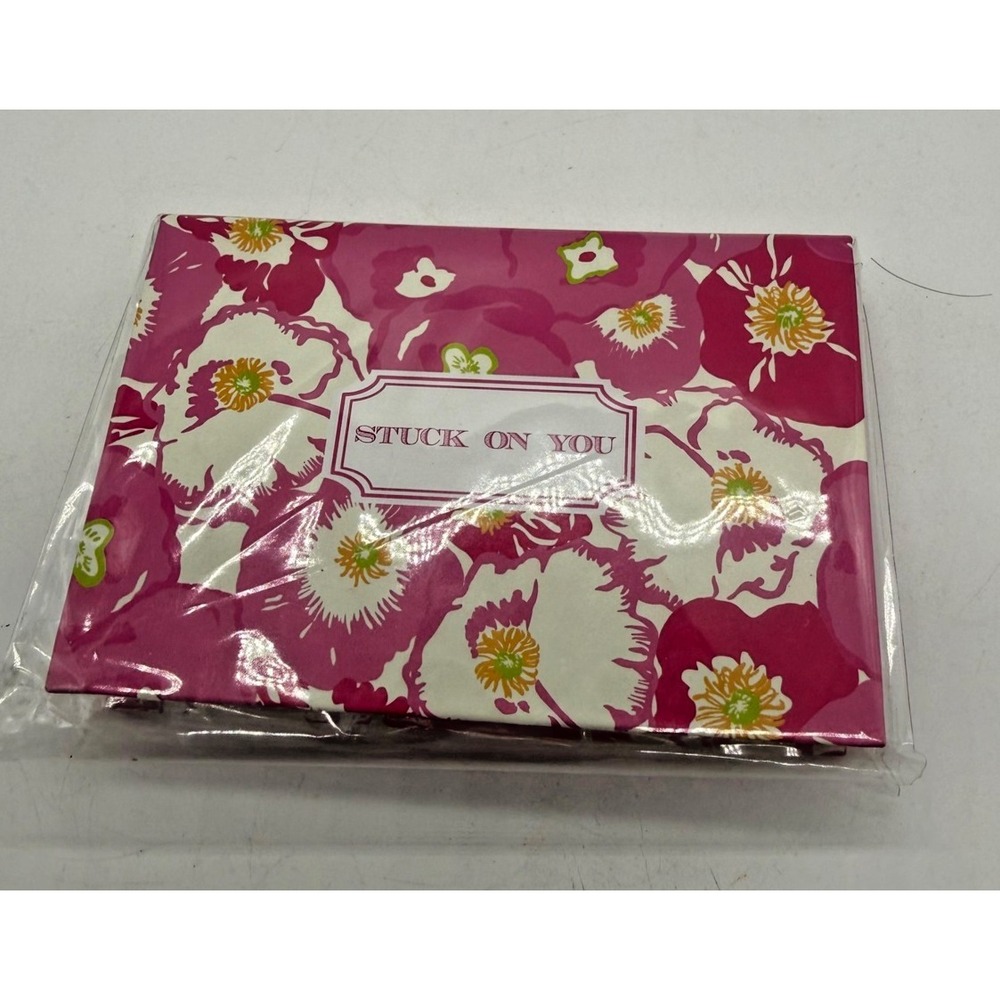 Lilly Pulitzer‎ Stuck On You Sticky Notes Set Floral Pink Safari Sangria